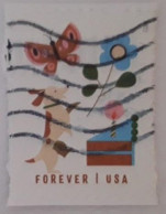 VEREINIGTE STAATEN ETATS UNIS USA 2023 THINKING OF YOU: BUTTERFLY, DOG, FLOWER, CAKE USED ON PAPER SN 5803 YT 5702 - Used Stamps