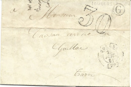 3L8 --- 81 CORDES Boîte Rurale G = Loubers 1861 - 1849-1876: Classic Period