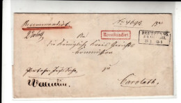 Germany / 1860 Registered Mail - Andere & Zonder Classificatie