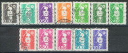 FRANCE - 1990/96, MARIANNE STAMPS SET OF 12, USED. - Gebraucht