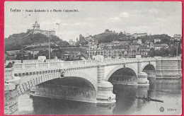 TORINO  PONTE UMBERTO I° - FORMATO PICCOLO - EDIZ. BRUNNER COMO - VIAGGIATA PER MELDOLA *22.12.10* - Ponts