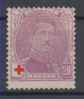 Belgium Red Cross 20 C Mi#109 1914 MH * - Andere & Zonder Classificatie