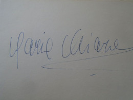 D203334  Signature -Autograph  - Maria Chiara  - Italia  Opera  -Soprano  1981 - Chanteurs & Musiciens