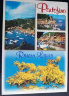 CARTOLINA ITALIA 2003 GENOVA PORTOFINO SALUTI VEDUTINE Italy Postcard ITALIEN Ansichtskarten - Genova (Genua)