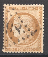 GRAND LUXE N°36 BISTRE FONCE - 1870 Beleg Van Parijs