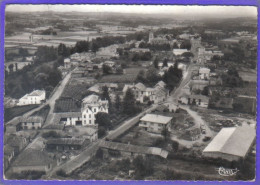 Carte Postale 65. Galan Et Route De Lannemezan  Vue D'avion   Très Beau Plan - Galan