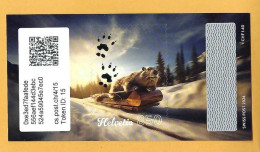 2024 Swiss Crypto Stamp 4.0 - ID 15 Luge Schlitteln  ** Marmotte Tirage 7500 Exemplaires ! - Neufs