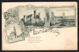 AK Lundenburg / Breclav, Schloss Und Schlosshof Liechtenstein, Zamek  - Tschechische Republik