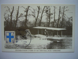 Avion / Airplane / AIR FRANCE / C.A.M.S. 53 / Ligne France - Algérie / Carte Maximum - 1919-1938: Between Wars