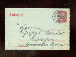 "BAYERN" 1919, Kartenbrief Mi. K 10 Mit K2 "BAD KISSINGEN" (L2034) - Postal  Stationery