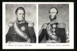 AK Wöllem Den E`schten Von Luxemburg, 1839-1840, Wöllem Den Zwéten Von Luxemburg, 1840-1849  - Koninklijke Families