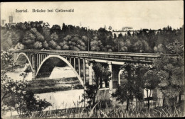 CPA Grünwald Im Isartal Oberbayern, Brücke - Autres & Non Classés