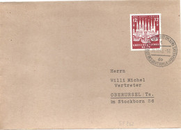Duitsland 1933-1945 (Derde Rijk) Brief Met  Michelno. 862 Frankfurt Am Main 25-10-1943 (4620) - Brieven En Documenten