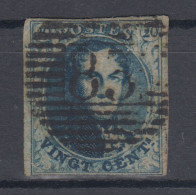 Belgium King Lepold I 20 C Mi#8II 1858 USED - Used Stamps