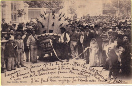 Tarascon Procession De La Tarasque ( Char, Timbrée En 1903 - Tarascon