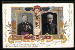 AK Regensburg, Bischof Ignatius Von Senestrey Und Weihbischof Sigmund Von Ow.-Felldorf In Portraits  - Otros & Sin Clasificación
