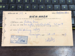 Viet Nam Suoth Old Bank Receipt(have Wedge 2 $ Year 1961) PAPER QUALITY:GOOD 1-PCS - Collezioni