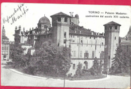 TORINO -  PALAZZO MADAMA - FORMATO PICCOLO - EDIZ. G. CAMBURSANO - VIAGGIATA PER MELDOLA *18.10.08* - Palazzo Madama