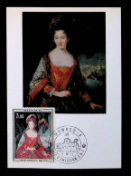 CL, Carte Maximum, Monaco-A, 4-12-1972,  Loise Hippolyte, 1697-1731, Collections D'art Du Palais Princier - Cartes-Maximum (CM)