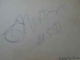 D203336  Signature -Autograph  -  Yevgeny Nesterenko Bass  - OPERA  MUSIC - Zangers & Muzikanten
