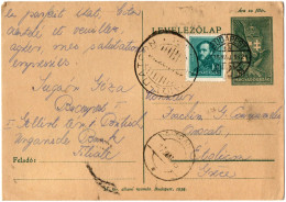 1,98 HUNGARY, 1935, POSTAL STATIONERY TO GREECE - Postwaardestukken
