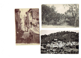 Lot 3 Cpa - 83 -  Bormes-les-Mimosas - Rue Carnot- Chemin Du Chateau - Vue Générale  - - Bormes-les-Mimosas