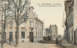 E20 Colombes La Poste Et La Rue Des Aubépines - Colombes