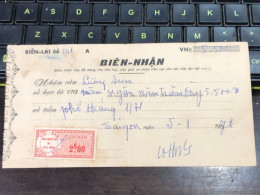 Viet Nam Suoth Old Bank Receipt(have Wedge 2 $ Year 1970) PAPER QUALITY:GOOD 1-PCS - Verzamelingen