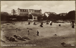 CPA Ahlbeck Usedom, Strand Mit Ahlbecker Hof - Sonstige & Ohne Zuordnung