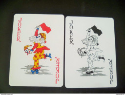 Set Of 2 Pcs. Carlsberg Beer Golden Mouse Gold Coin Playing Card Joker (#78) - Barajas De Naipe