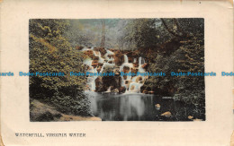 R104125 Waterfall. Virginia Water. Valentines Series. 1909 - Monde