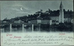 CPA Passau In Niederbayern, Innstadt Bei Nacht - Autres & Non Classés
