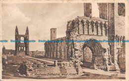 R104133 St. Andrews Cathedral. West Front. Valentines Series. British Manufactur - Monde