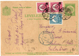 1,99 HUNGARY, 1931, POSTAL STATIONERY TO GREECE - Postal Stationery