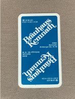 Speelkaart / Carte à Jouer - BRAUHAUS KEMNATH (Kemnath) GERMANY - Sonstige & Ohne Zuordnung