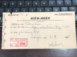 Viet Nam Suoth Old Bank Receipt(have Wedge 2 $ Year 1971) PAPER QUALITY:GOOD 1-PCS - Sammlungen