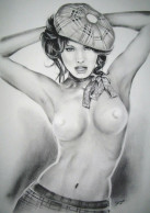 PIN UP ART By SLY *** DRAWING # 4078 - Pin-Ups