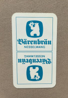 Speelkaart / Carte à Jour - BÄRENBRÄU (Nesselwang) GERMANY - Altri & Non Classificati