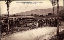 CPA Camp Du Valdahon Doubs, Batterieinstallation, Eines Großen Stücks Von 240 - Otros & Sin Clasificación