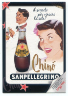 Publicité CHINO SANPELLEGRINO - Boisson Non-alcoolisée , Dim. 10,0 X 15,0 Cm - Publicités