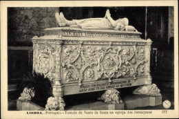 CPA Lisboa Lissabon Portugal, Das Grab Von Vasco Da Gama In Der Hieronymus-Kirche - Sonstige & Ohne Zuordnung