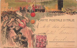 Italie - Carte Postale D'Italie - Piedigrotta 1900 - Partition Au Dos - Uocchie Rare - Autres & Non Classés