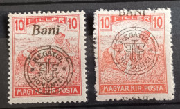 Magyar Kir Posta / Surcharge Regatul Romaniei (2 Timbres Neufs) - Ongebruikt
