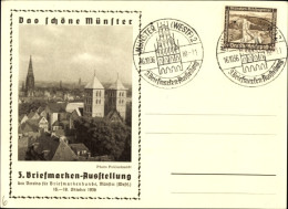 CPA Münster In Westfalen, 3. Briefmarkenausstellung Des Vereins Für Briefmarkenkunde, Stadtbild - Otros & Sin Clasificación