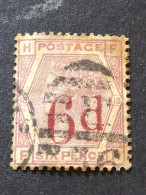 GREAT BRITAIN  SG 162  6d On 6d Lilac, Plate 18   CV £150 - Oblitérés