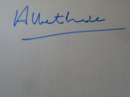 D203338  Signature -Autograph  -  Alberto Erede -Italian Conductor - Music -Opera  Genoa Salzburg - Chanteurs & Musiciens