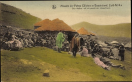 CPA Basutoland Lesotho, Missionen Der Oblatenväter, Die Kothla Oder Der Hof Der Eingeborenen - Other & Unclassified