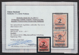 MiNr. 309 P Y Gestempelt, Befund Bechtold BPP - Used Stamps