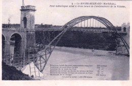 56 - Morbihan -  LA ROCHE BERNARD -  Le Pont Metallique - Travaux Sur Le Pont - Echafaudages - Autres & Non Classés