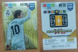 AC - LUKA MODRIC  REAL MADRID  LIMITED EDITION  PANINI FIFA 365 2020 ADRENALYN TRADING CARD - Trading-Karten